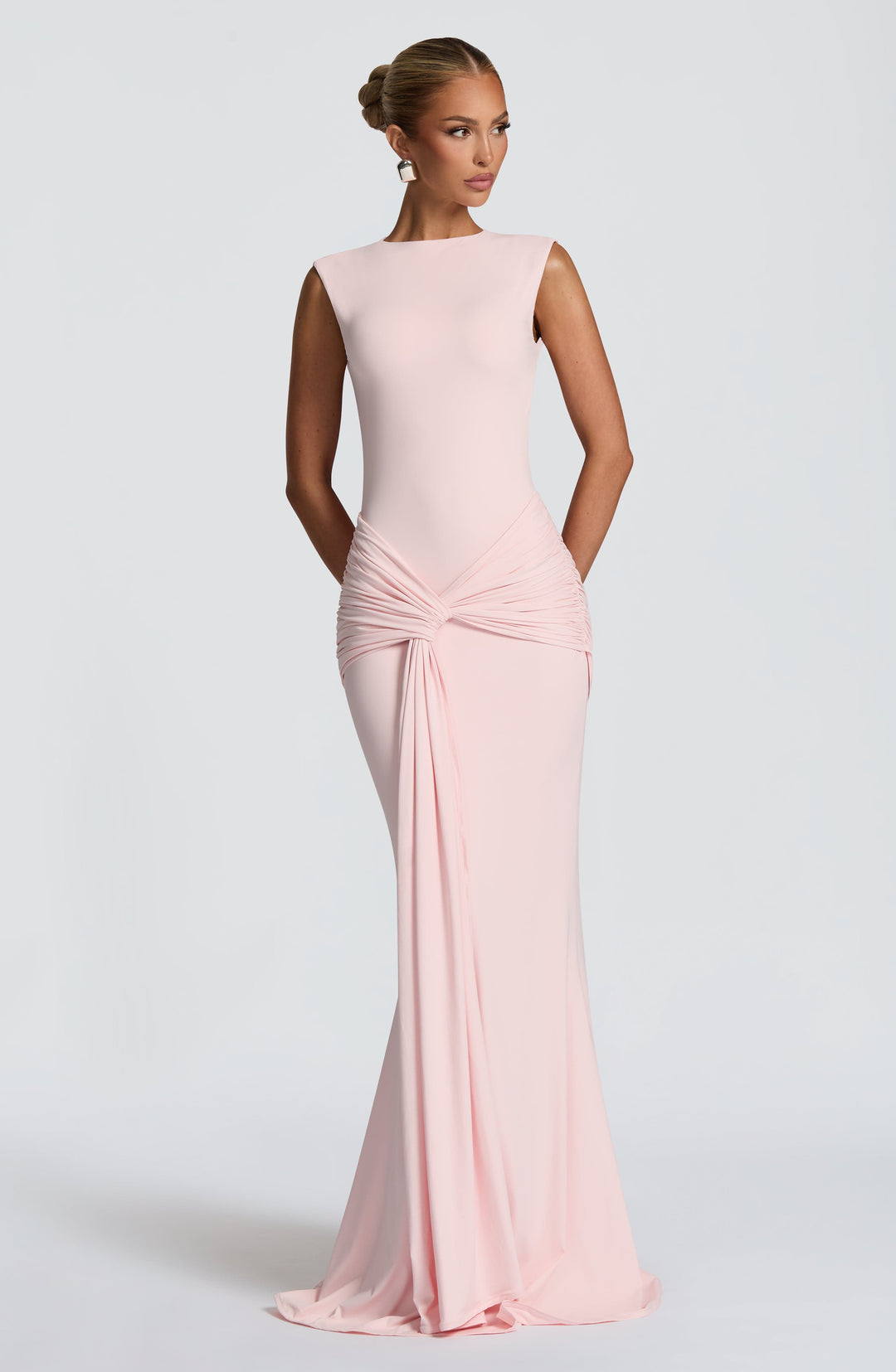Nolaora Maxi Dress in Blush by Clandour, product photo 1
