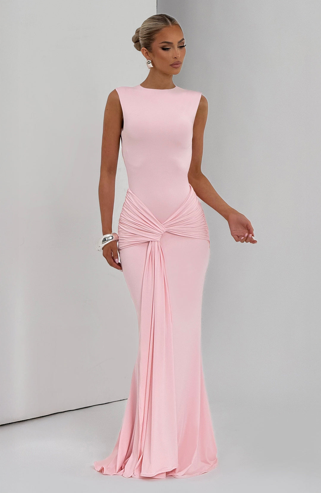 Nolaora Maxi Dress in Blush by Clandour, product photo 8
