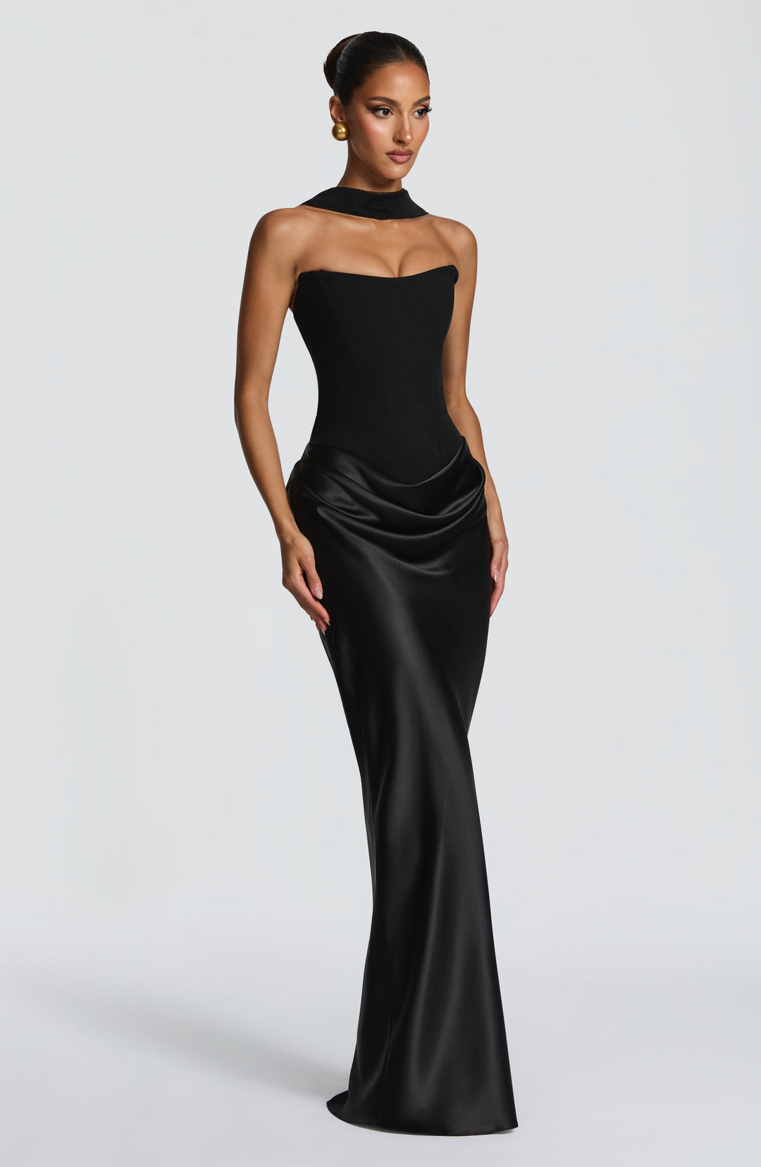 Nolaoria Maxi Dress in Black by Clandour, product photo 3
