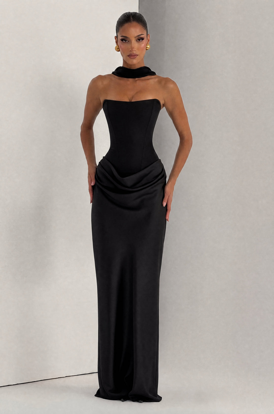 Clandour | Nolaoria Maxi Dress - Black - product photo 5