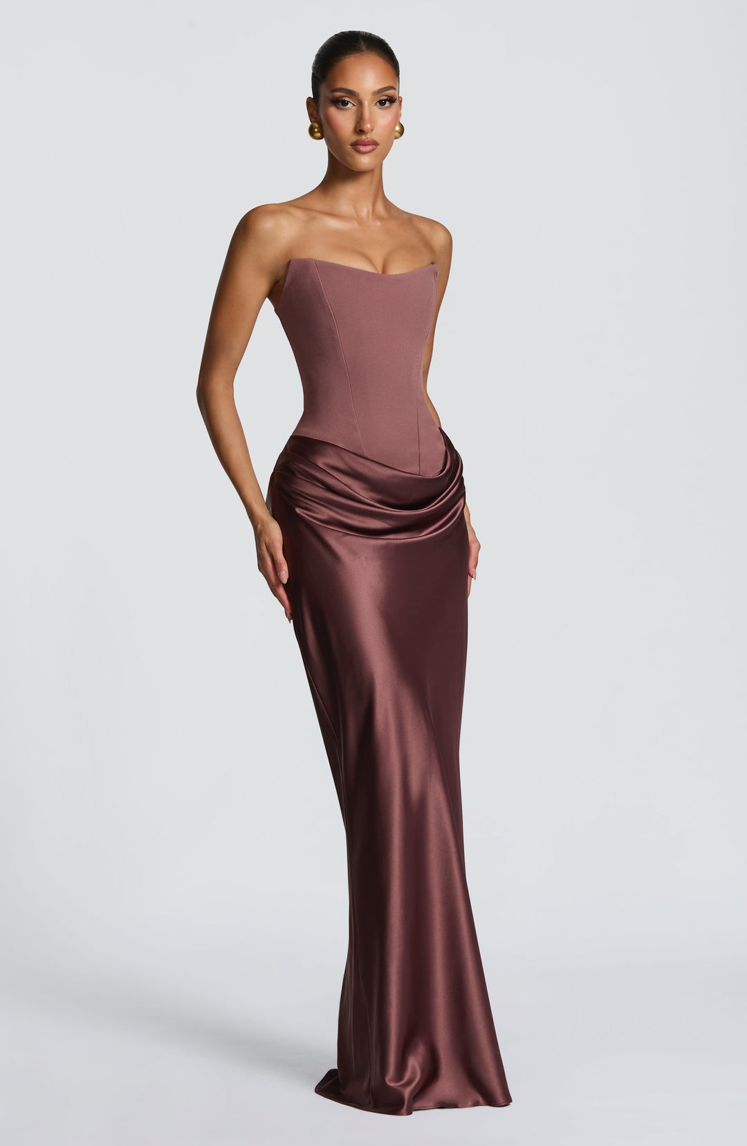 Nolaoria Maxi Dress in Dusty Rose by Clandour, product photo 3
