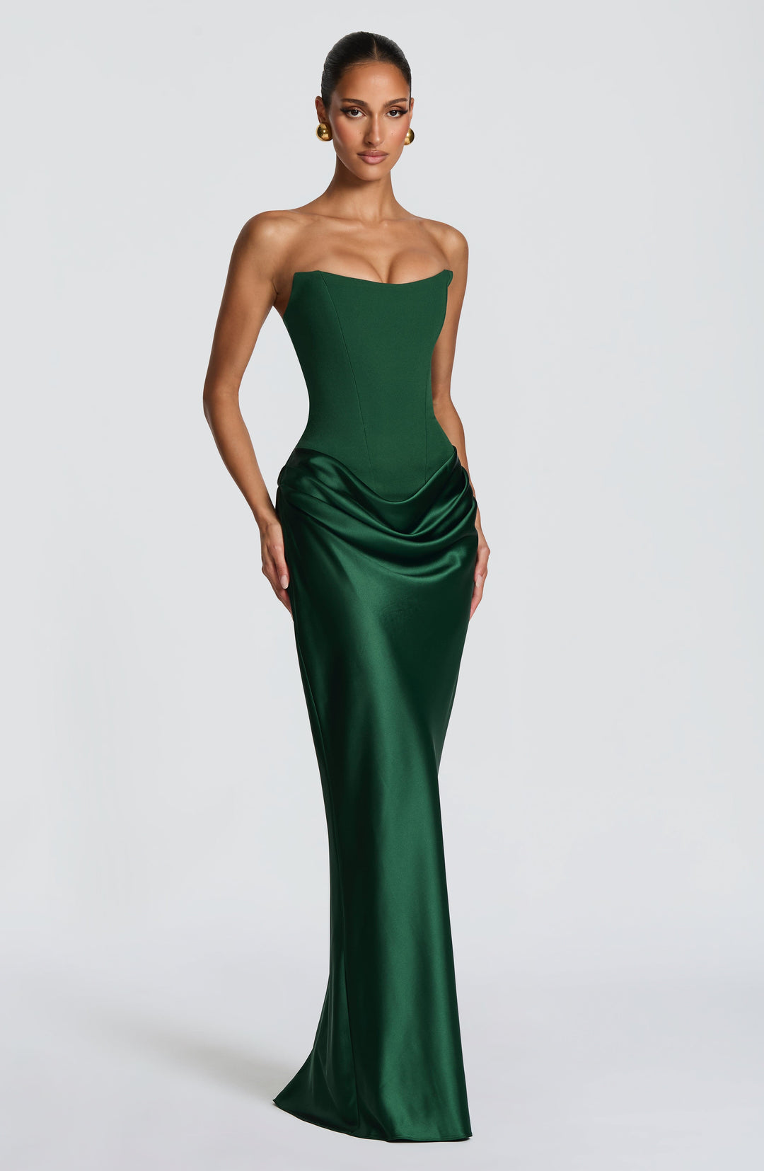 Nolaoria Maxi Dress in Emerald by Clandour, product photo 5