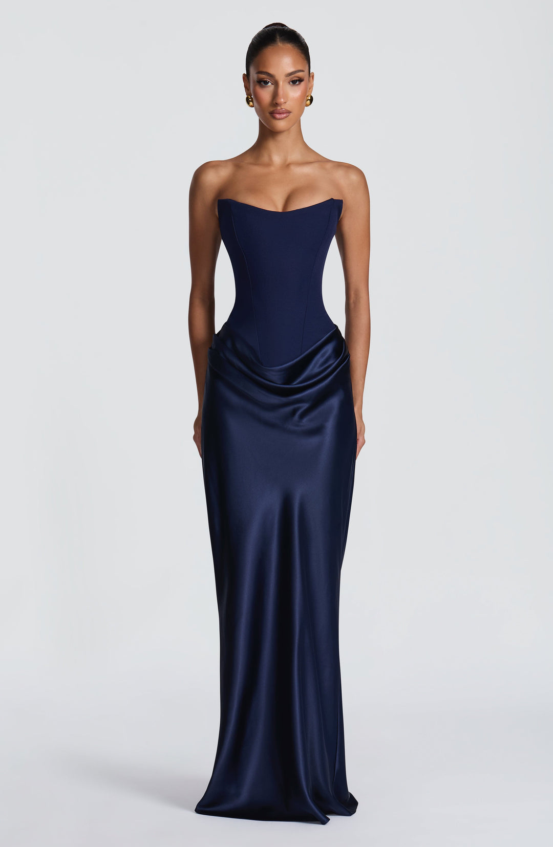 Nolaoria Maxi Dress in Navy by Clandour, product photo 1
