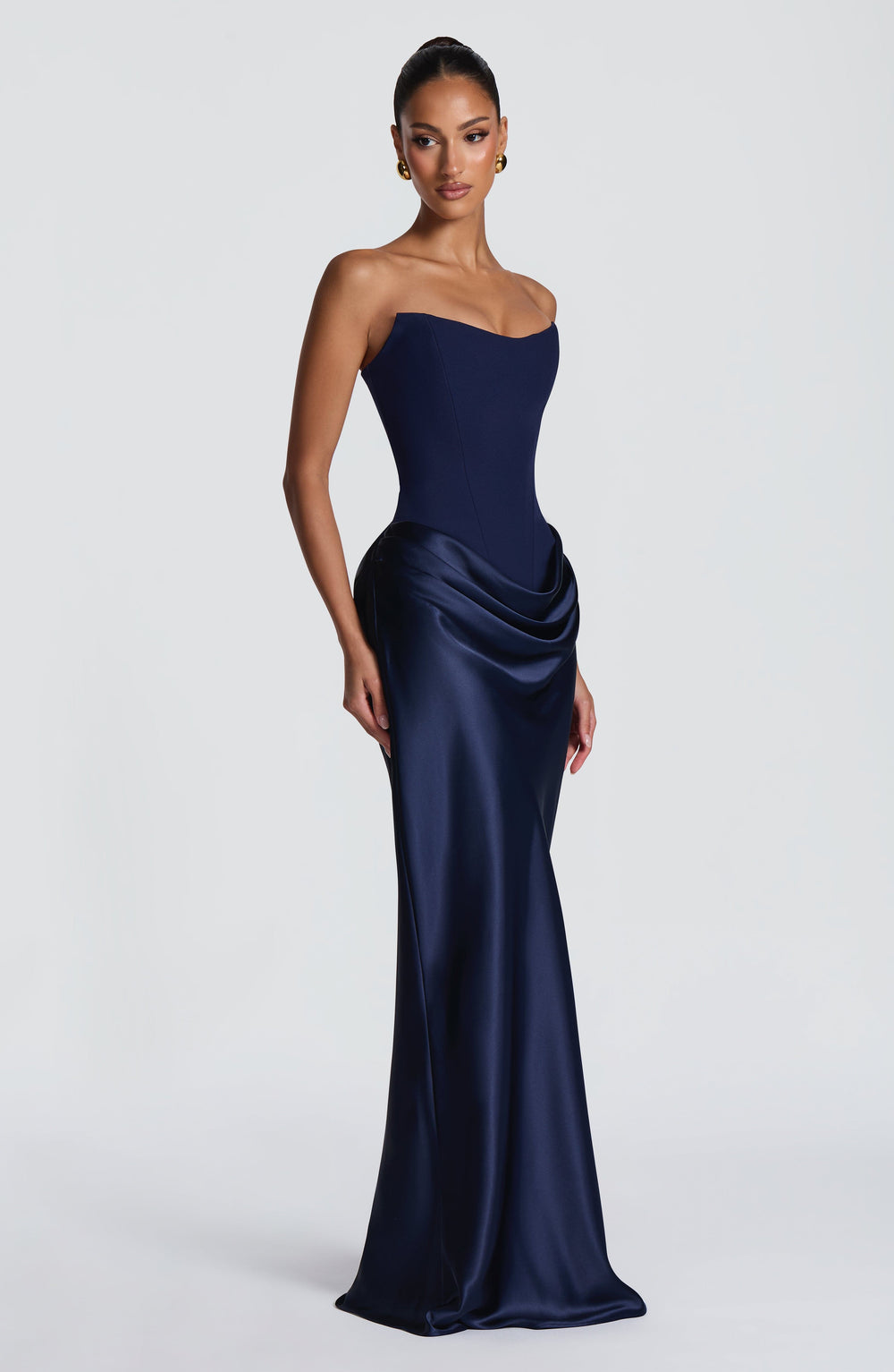 Nolaoria Maxi Dress in Navy by Clandour, product photo 2