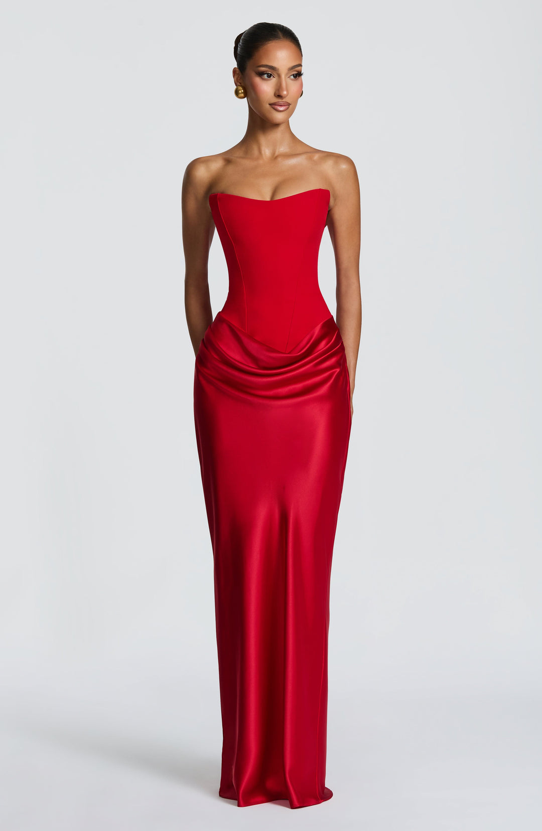 Nolaoria Maxi Dress in Red by Clandour, product photo 8