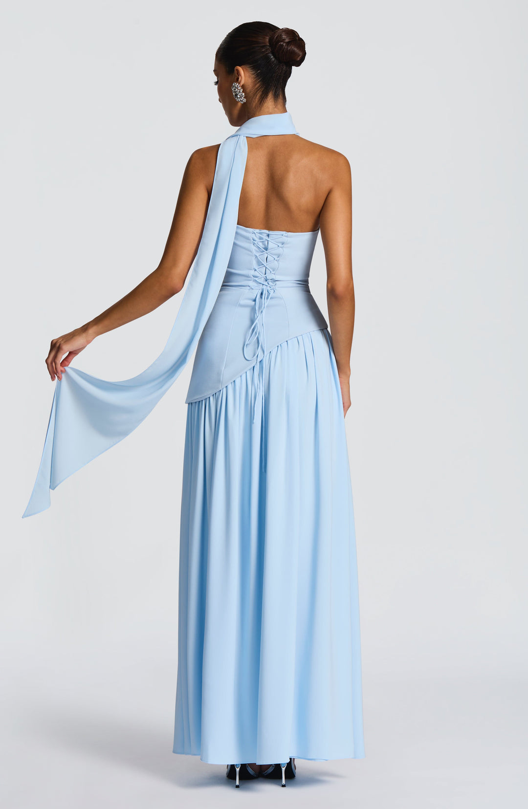 Nolavieve Maxi Dress in Baby Blue by Clandour, product photo 2