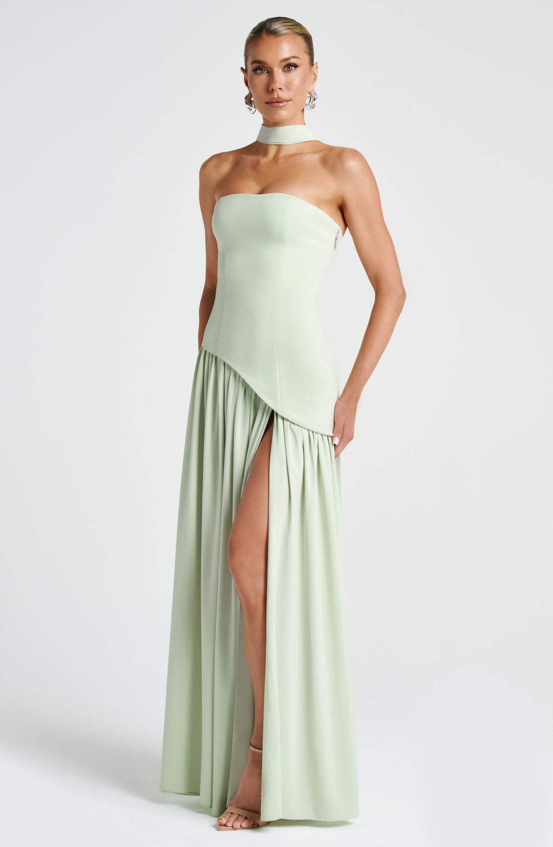 Nolavieve Maxi Dress in Mint by Clandour, product photo 6