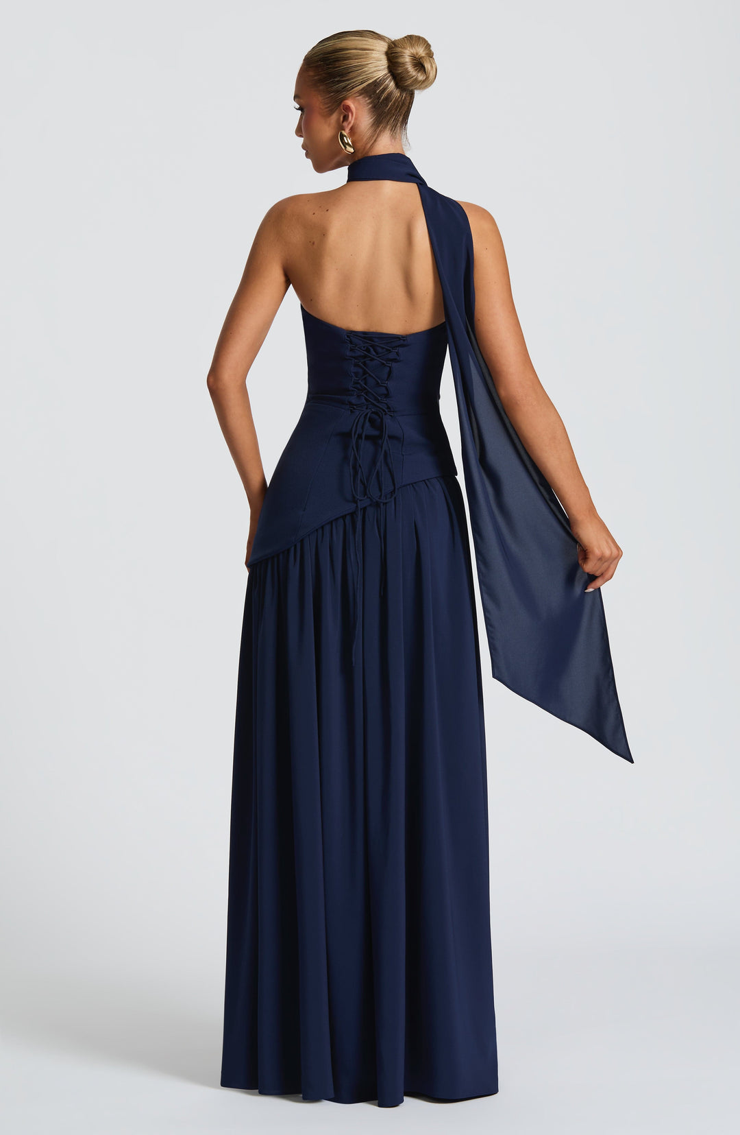 Nolavieve Maxi Dress in Navy by Clandour, product photo 3