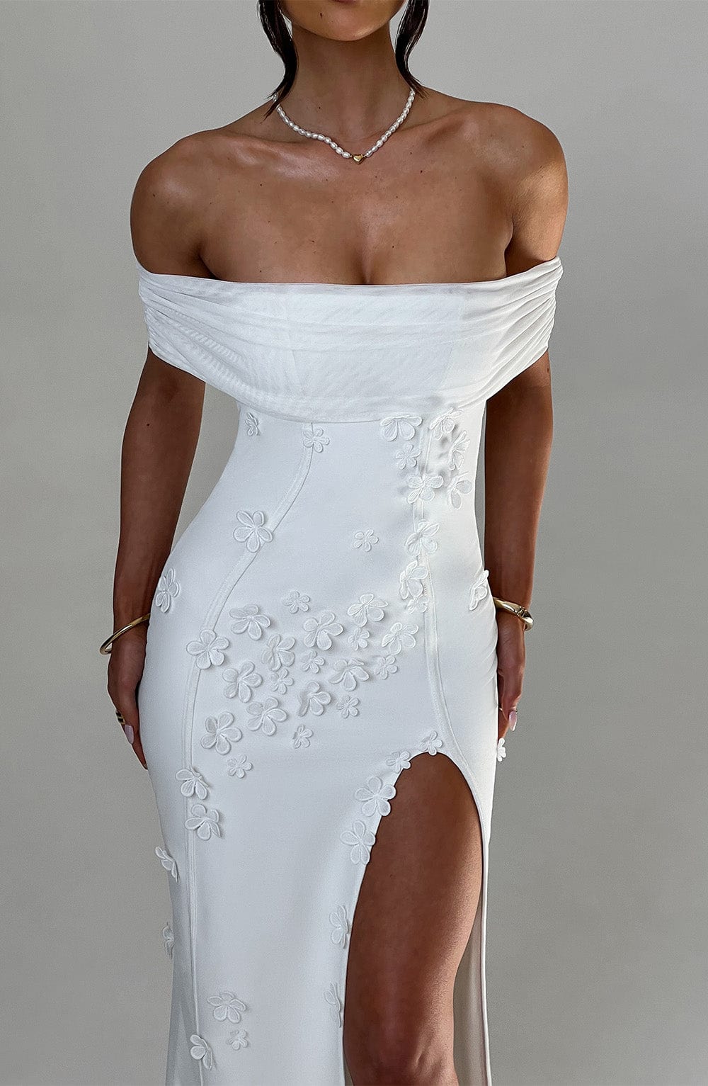 Oriaelia Maxi Dress in Ivory by Clandour, product photo 3