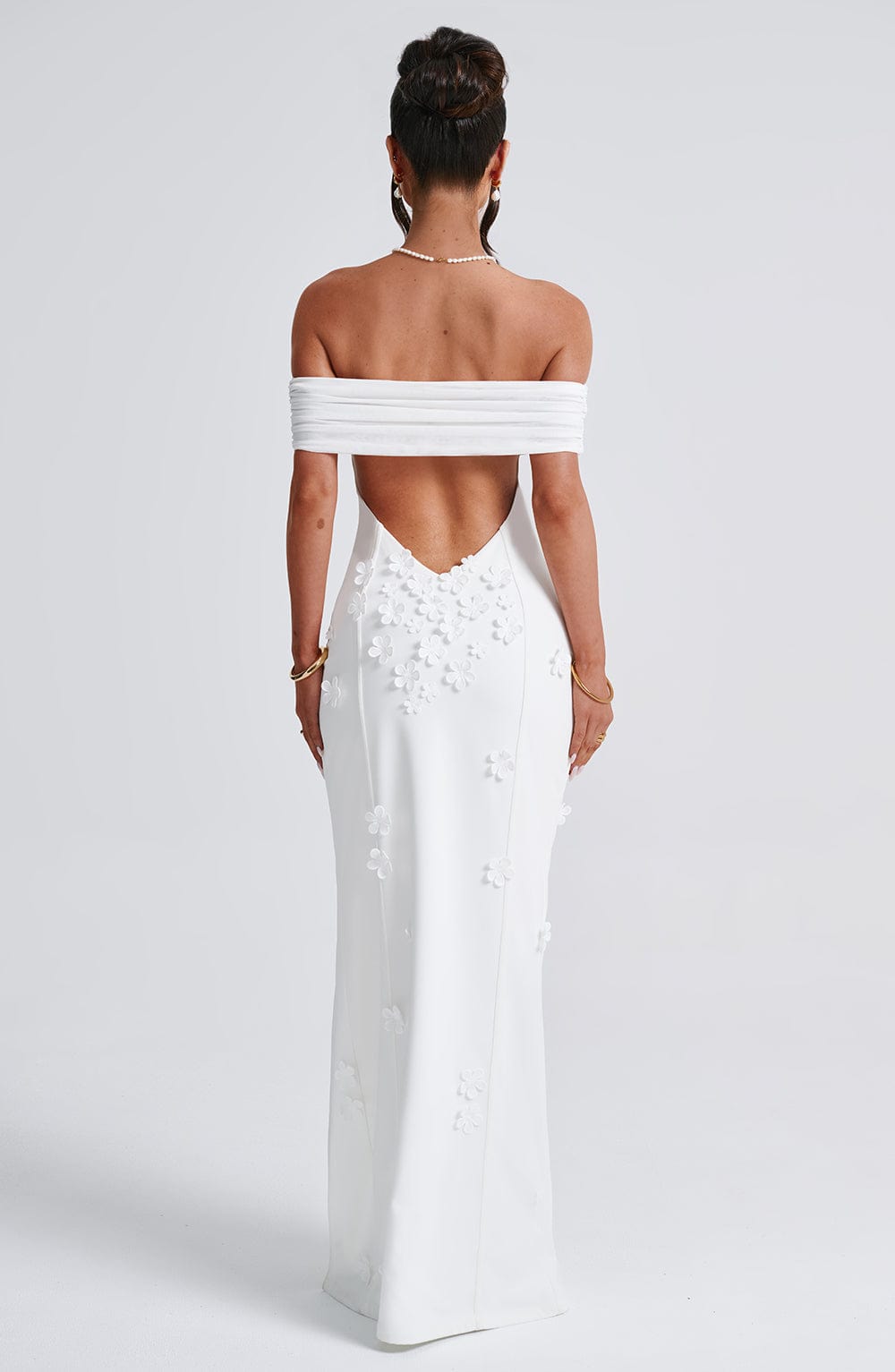 Oriaelia Maxi Dress in Ivory by Clandour, product photo 8