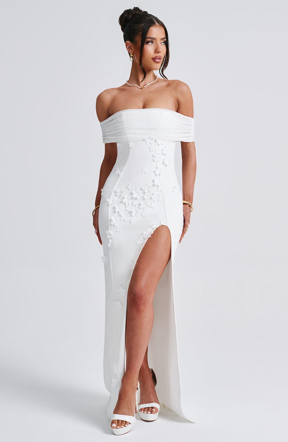 Oriaelia Maxi Dress in Ivory by Clandour, product photo 11