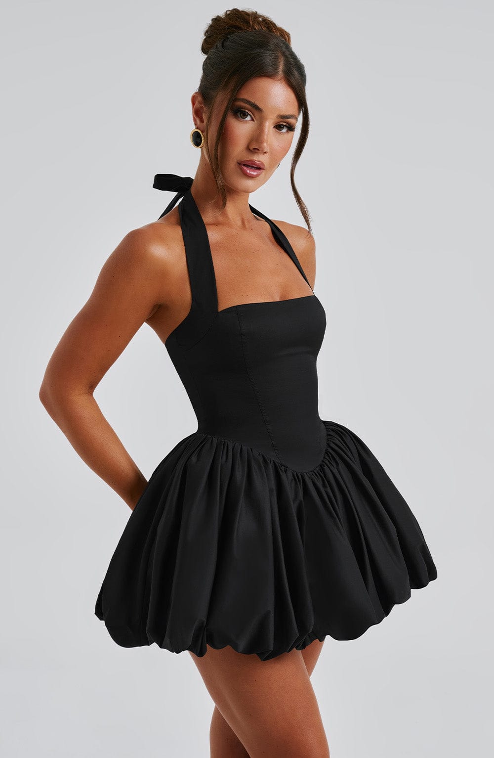 Oriaelle Mini Dress in Black by Clandour, product photo 8