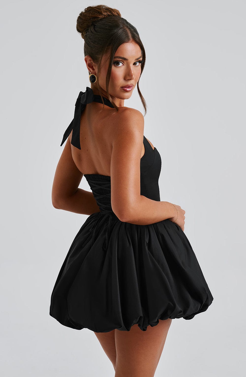 Oriaelle Mini Dress in Black by Clandour, product photo 12