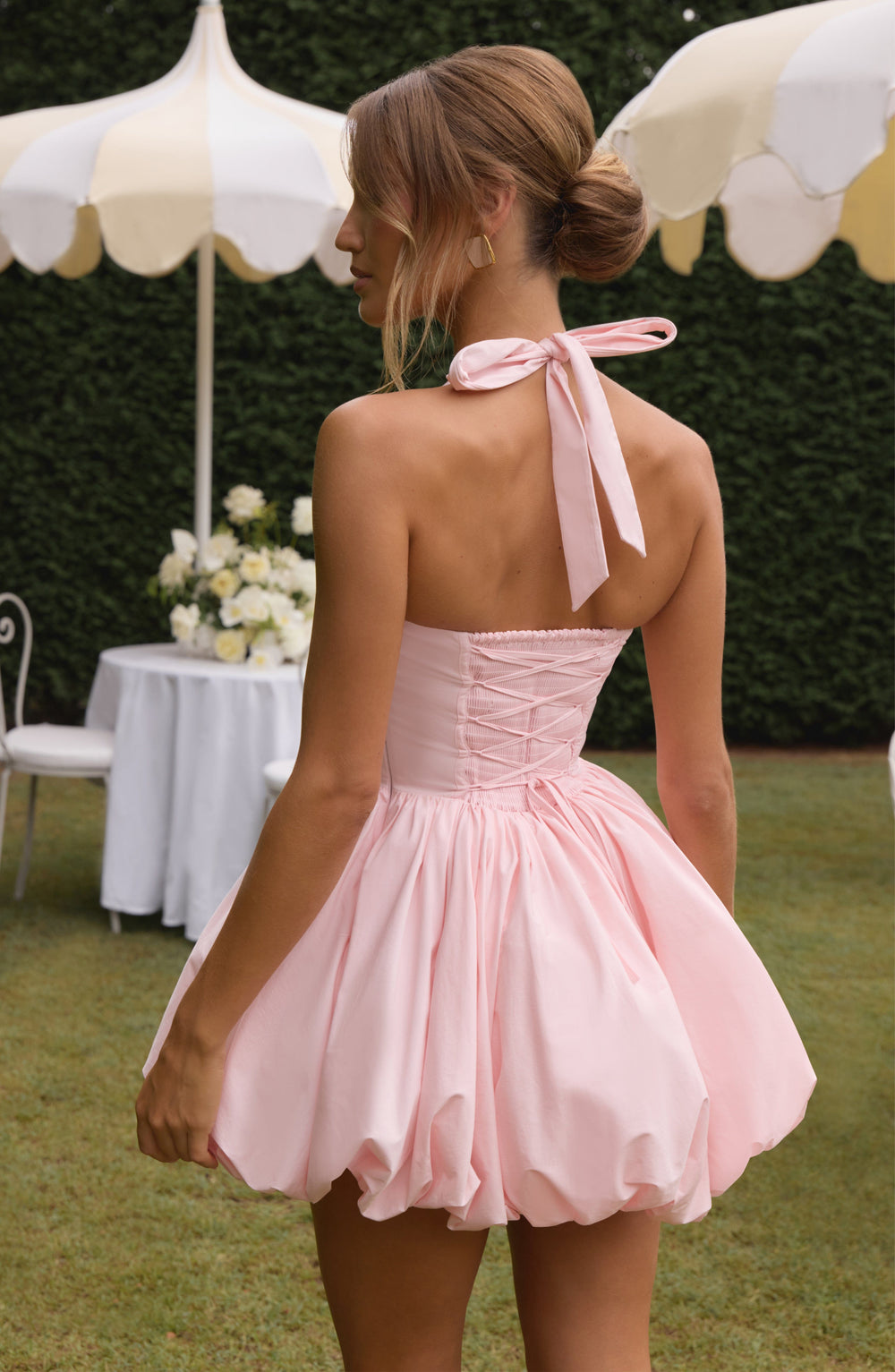 Oriaelle Mini Dress in Blush by Clandour, product photo 3