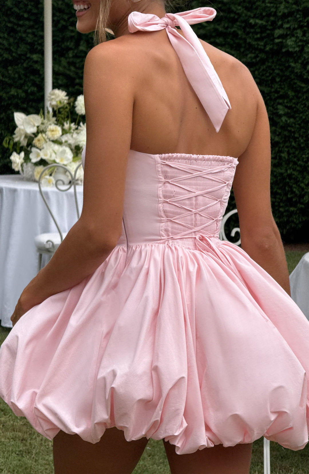Oriaelle Mini Dress in Blush by Clandour, product photo 6