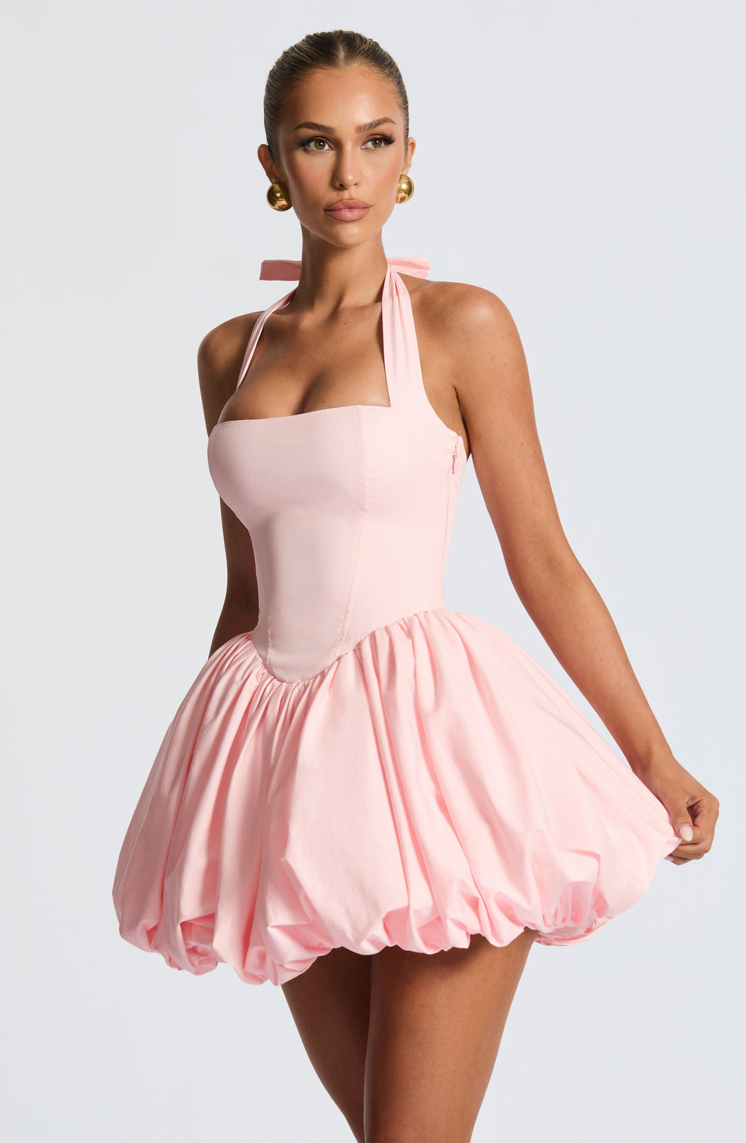 Oriaelle Mini Dress in Blush by Clandour, product photo 7