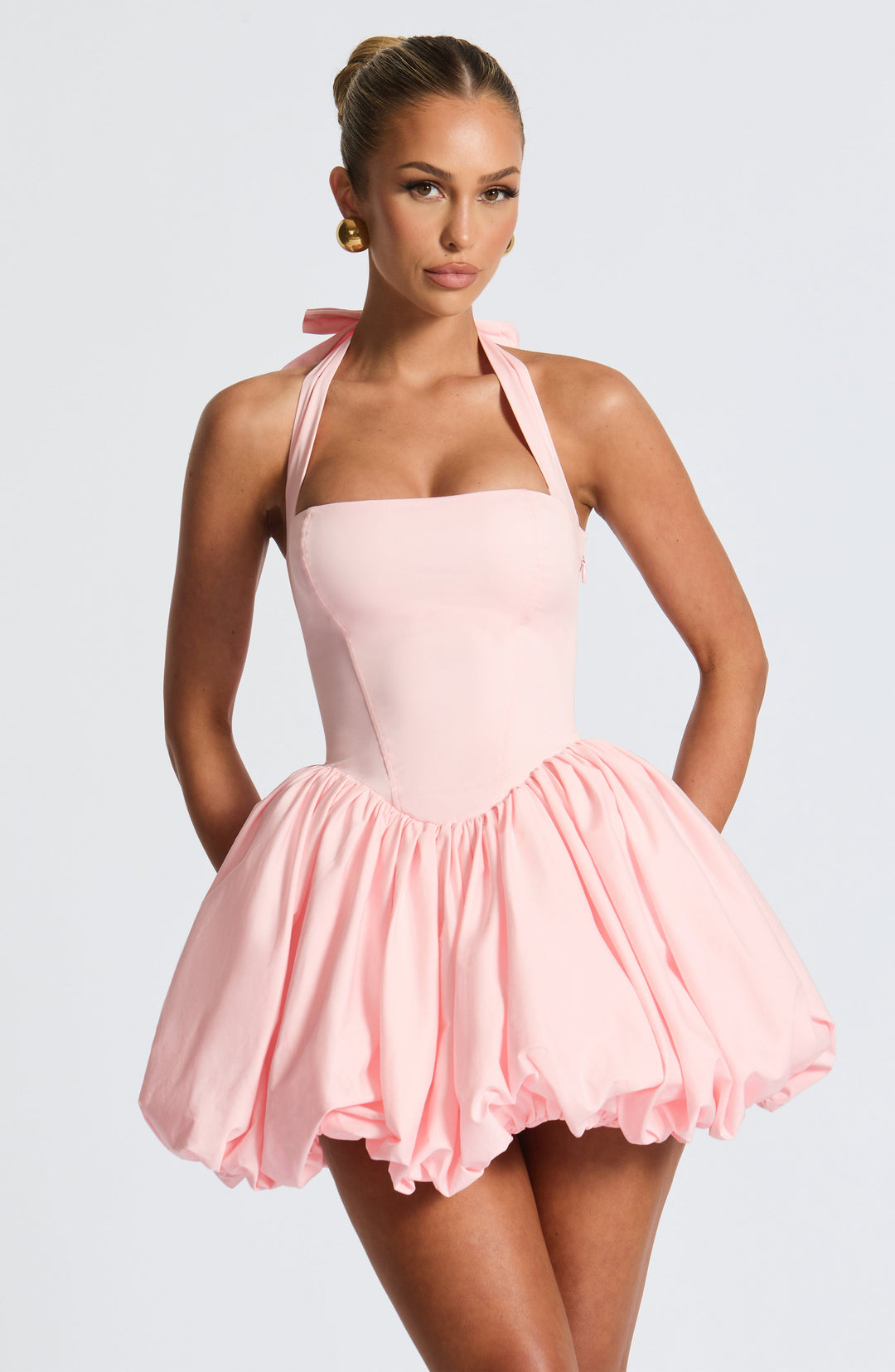 Oriaelle Mini Dress in Blush by Clandour, product photo 11