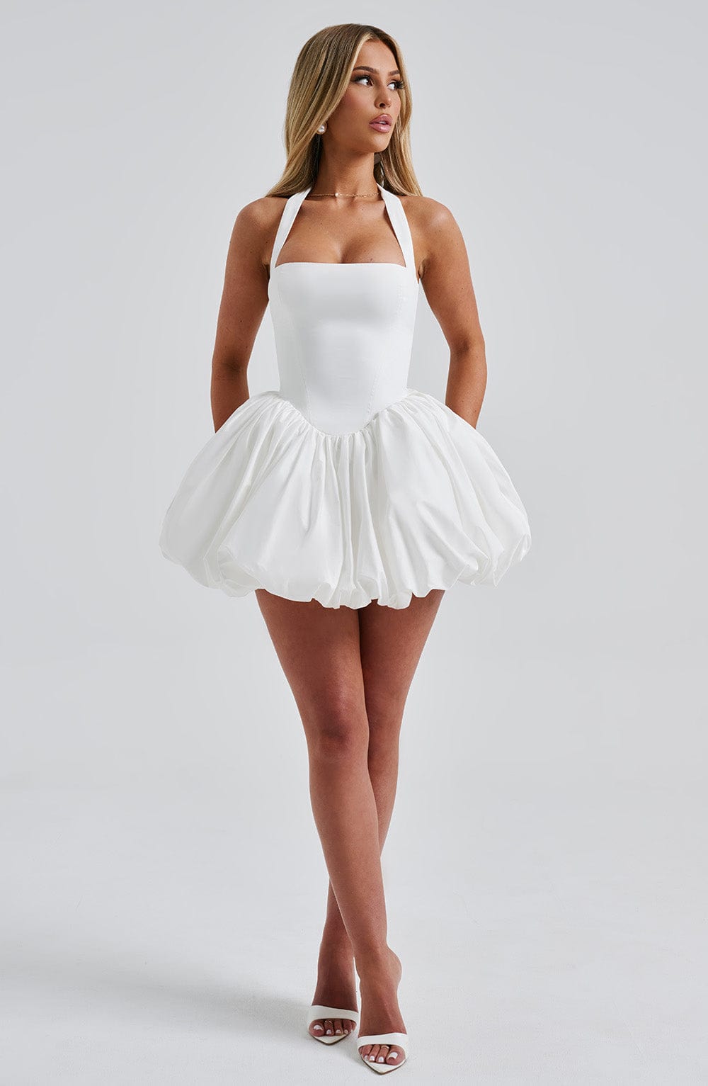 Oriaelle Mini Dress in Ivory by Clandour, product photo 9