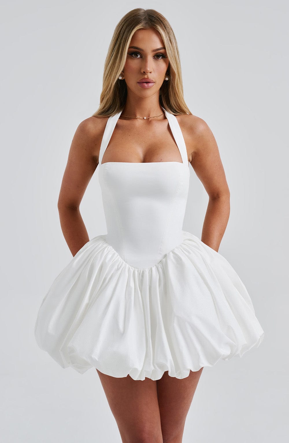 Oriaelle Mini Dress in Ivory by Clandour, product photo 10