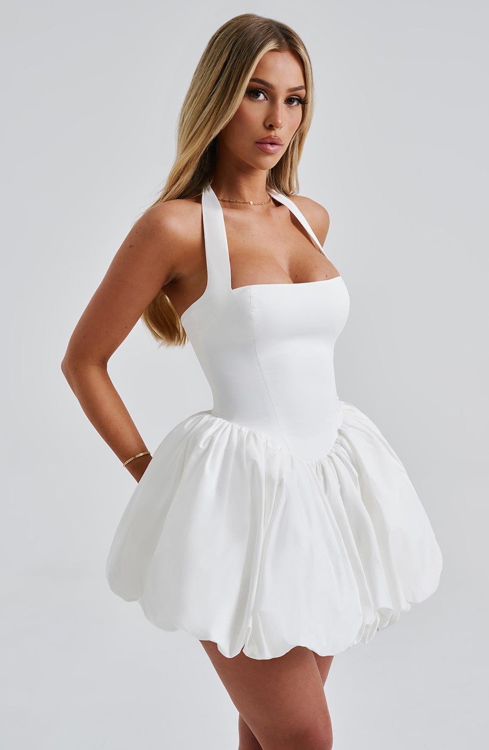 Oriaelle Mini Dress in Ivory by Clandour, product photo 11