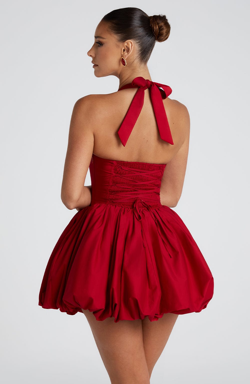 Oriaelle Mini Dress in Red by Clandour, product photo 7