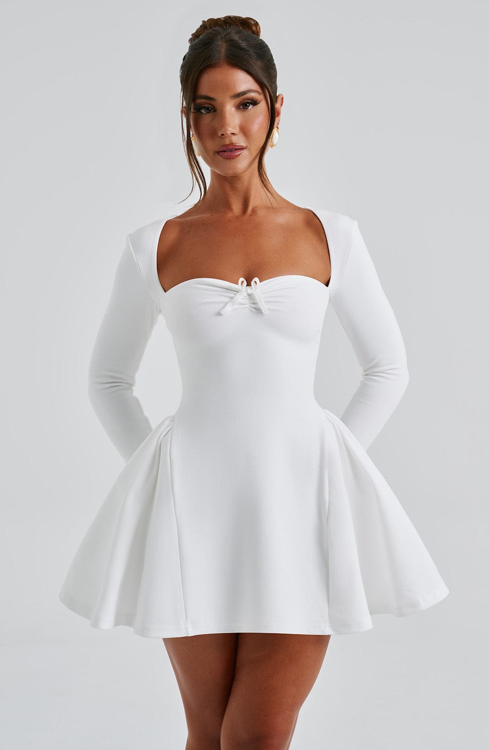 Oriaena Mini Dress in Ivory by Clandour, product photo 4
