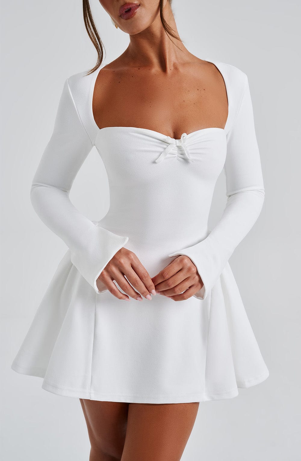 Oriaena Mini Dress in Ivory by Clandour, product photo 5