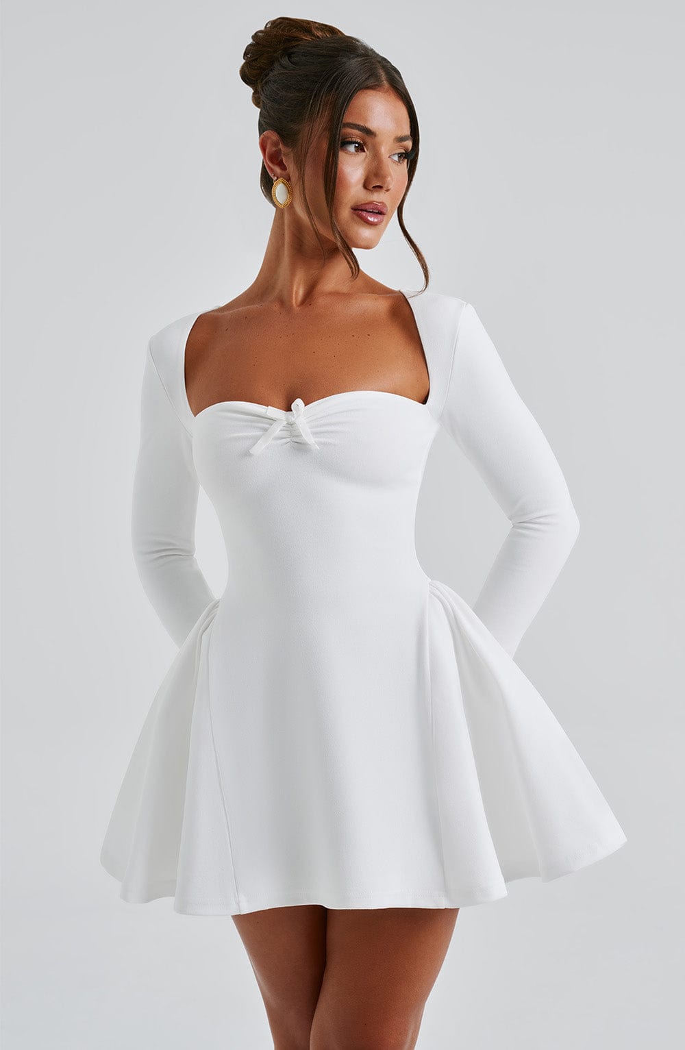 Oriaena Mini Dress in Ivory by Clandour, product photo 7