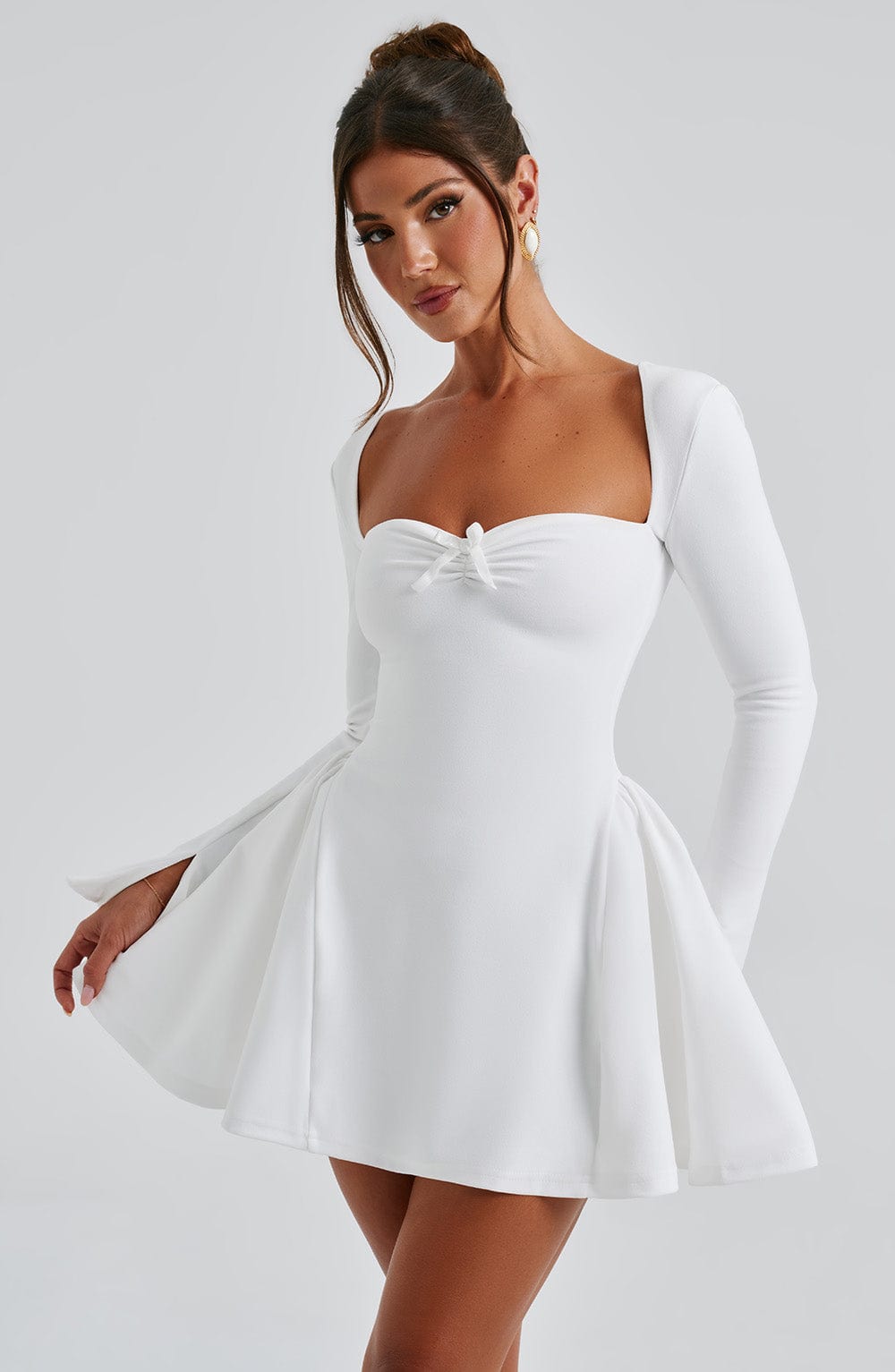 Oriaena Mini Dress in Ivory by Clandour, product photo 8