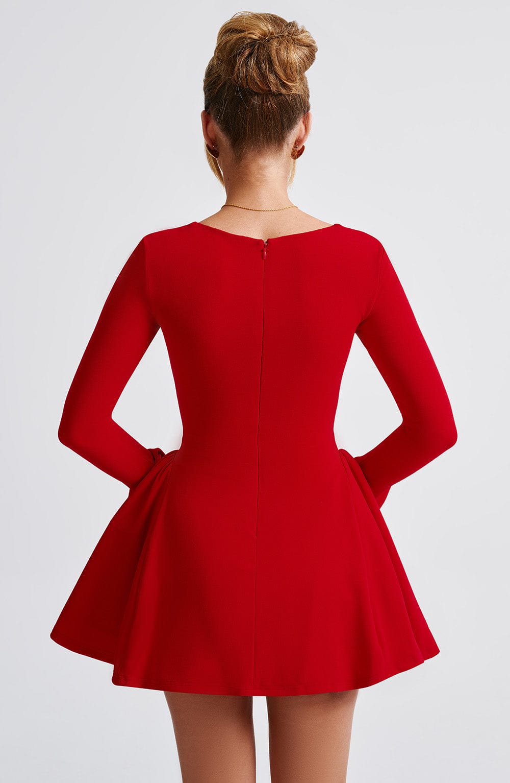 Oriaena Mini Dress in Red by Clandour, product photo 4