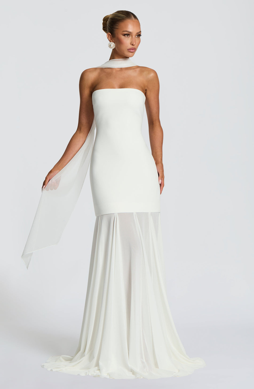 Oriaessa Gown in Ivory by Clandour, product photo 5