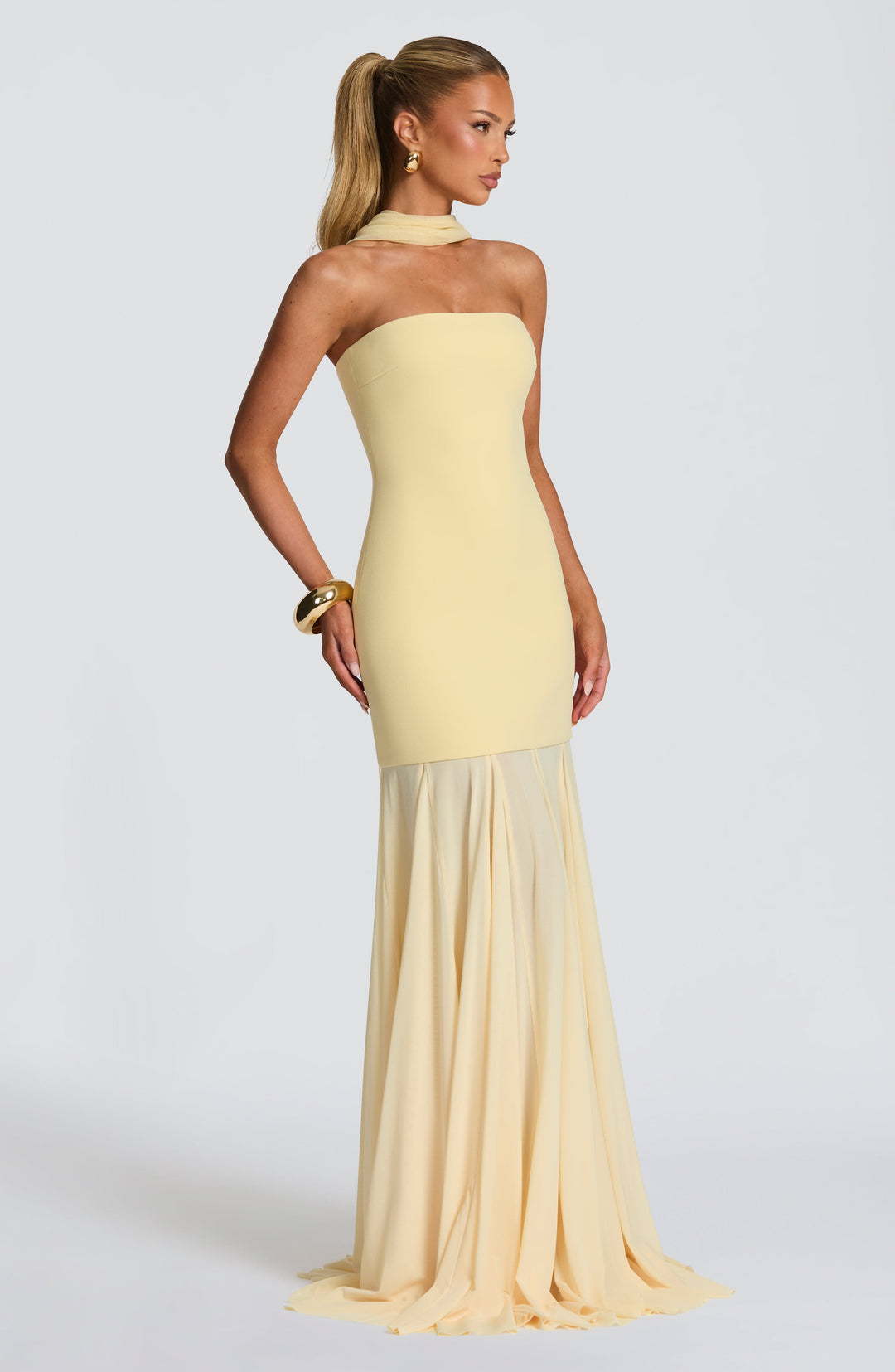 Oriaessa Gown in Lemon by Clandour, product photo 5