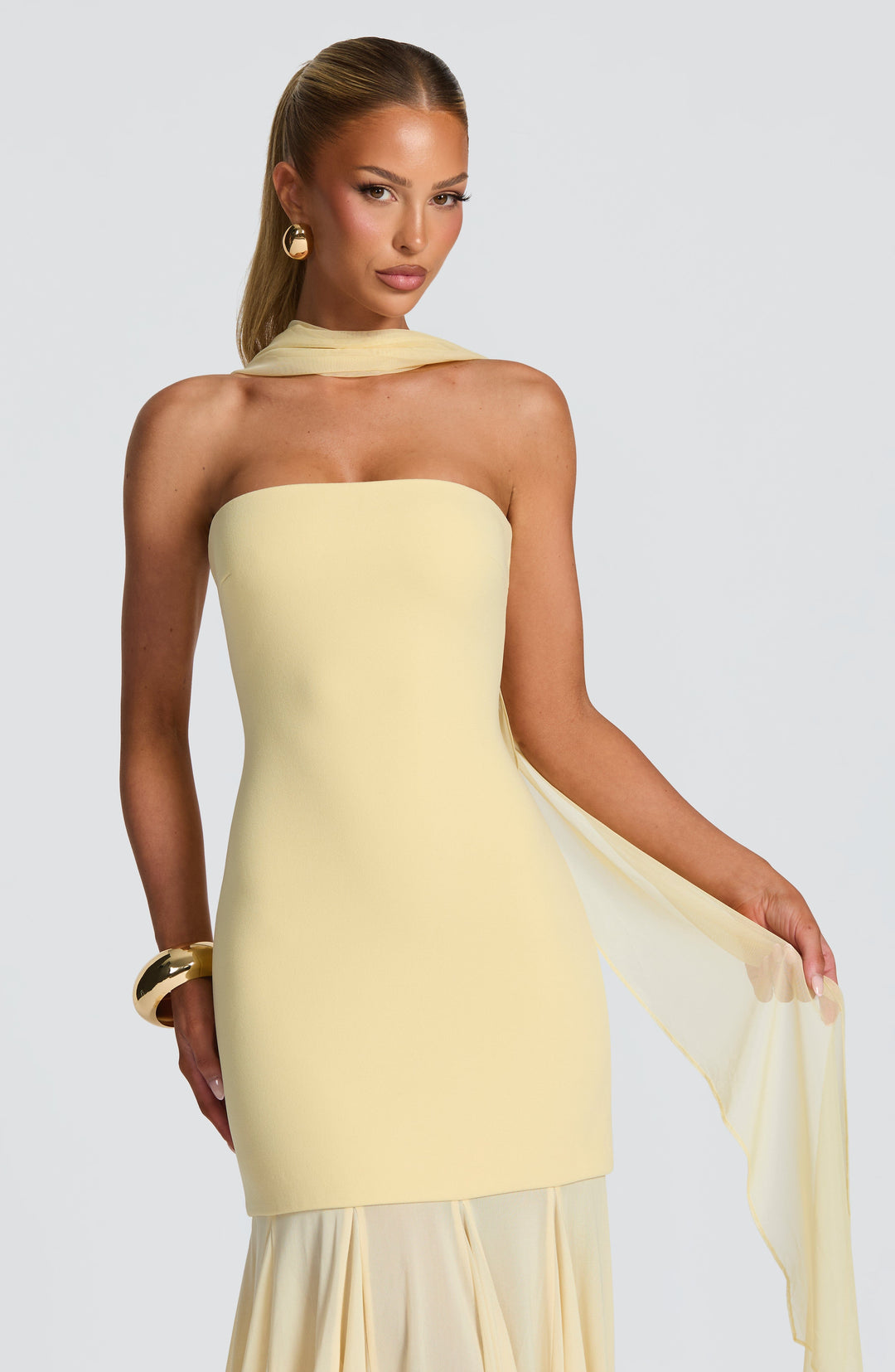 Oriaessa Gown in Lemon by Clandour, product photo 6