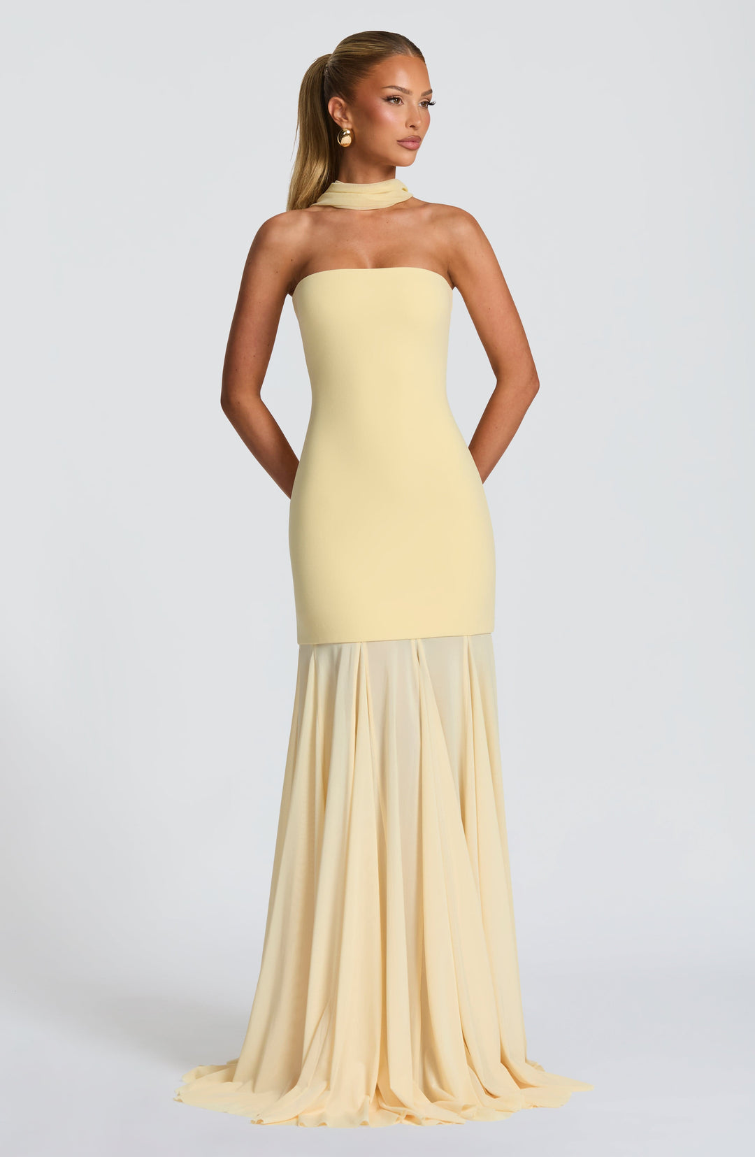Oriaessa Gown in Lemon by Clandour, product photo 7