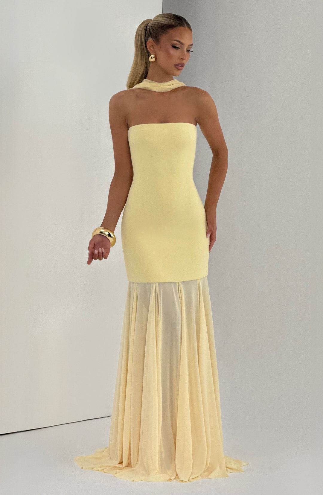 Oriaessa Gown in Lemon by Clandour, product photo 9