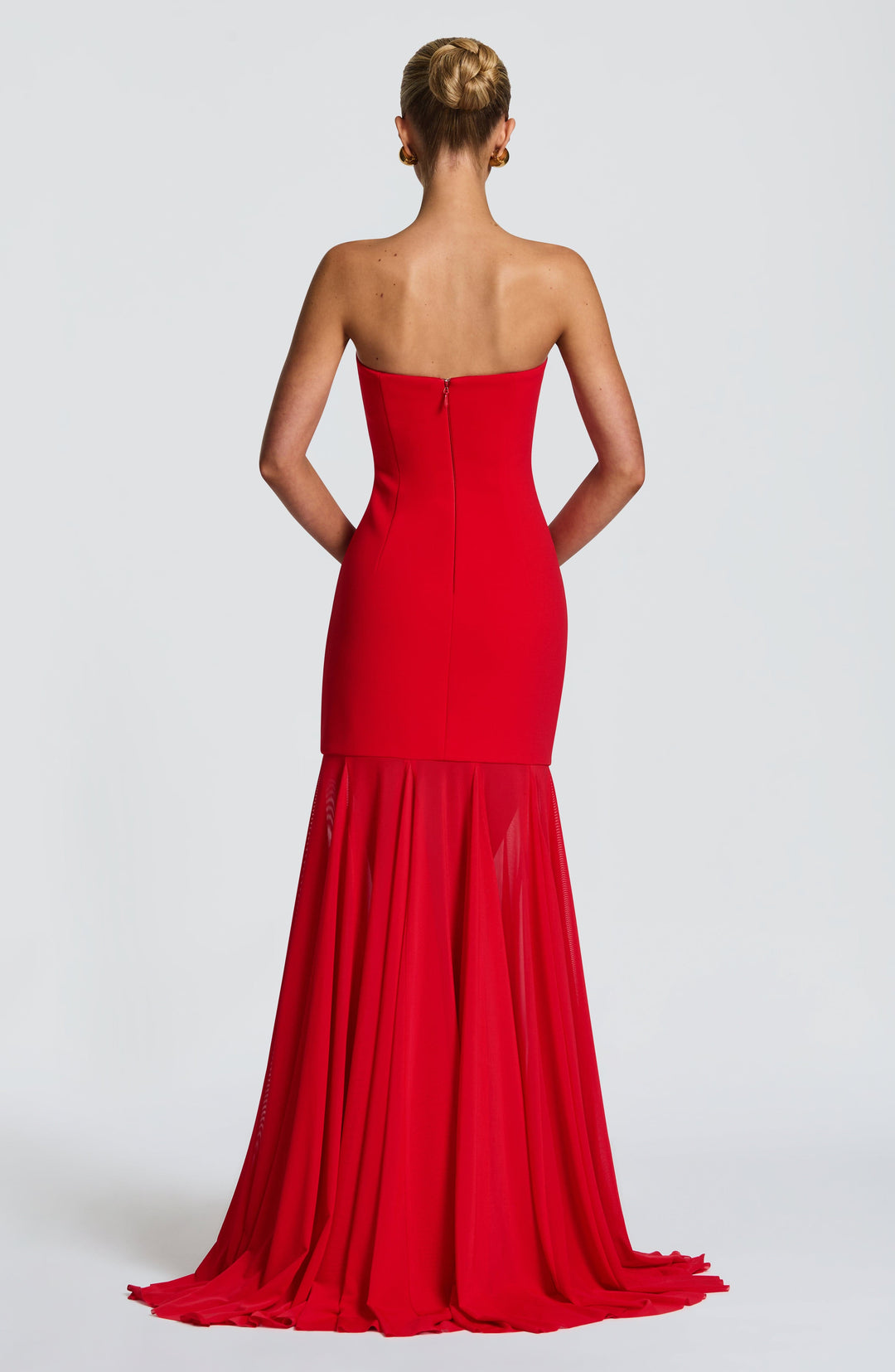 Oriaessa Gown in Red by Clandour, product photo 4