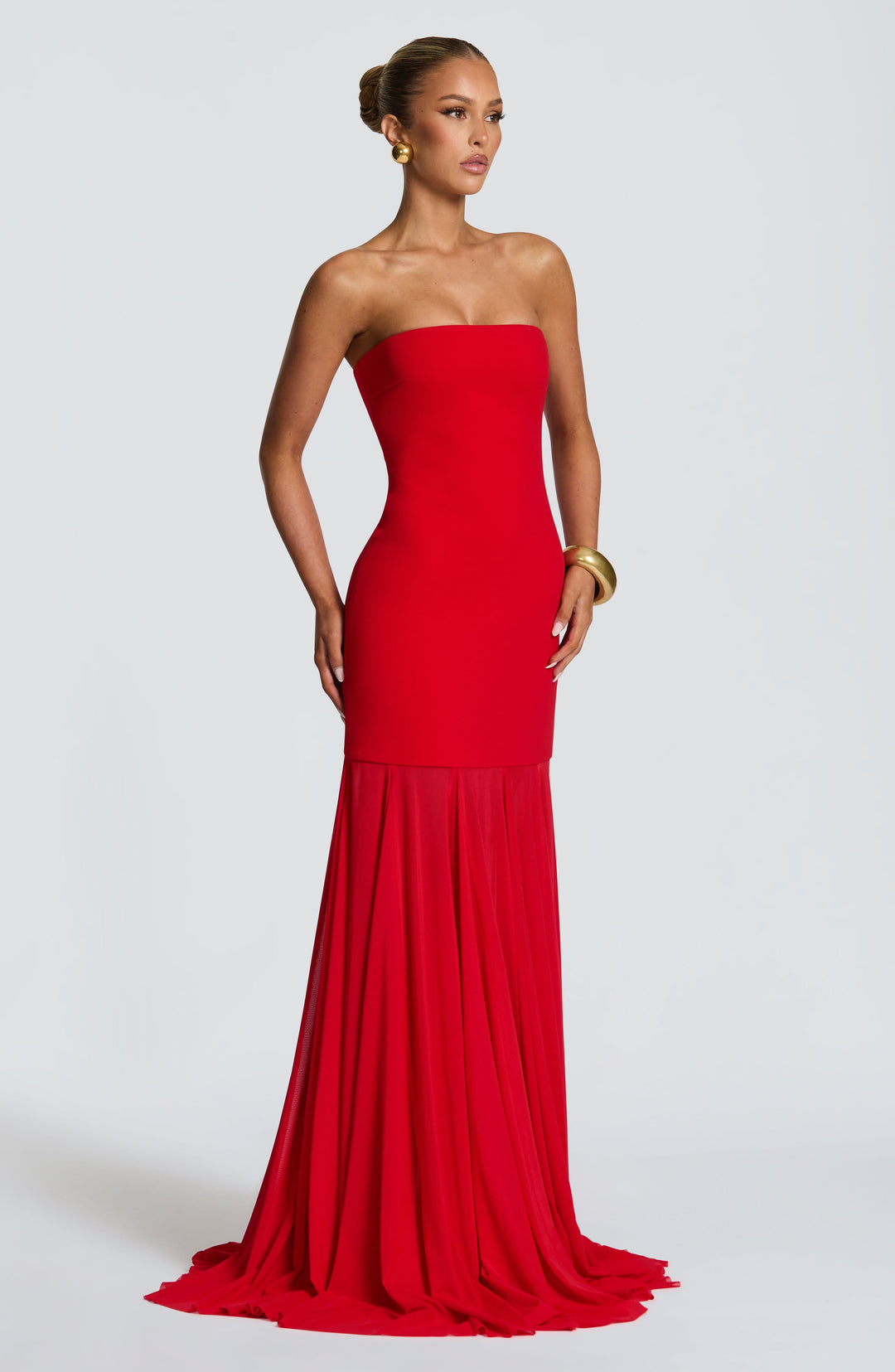 Oriaessa Gown in Red by Clandour, product photo 5