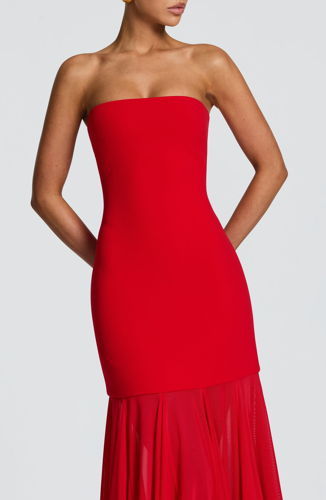 Oriaessa Gown in Red by Clandour, product photo 6