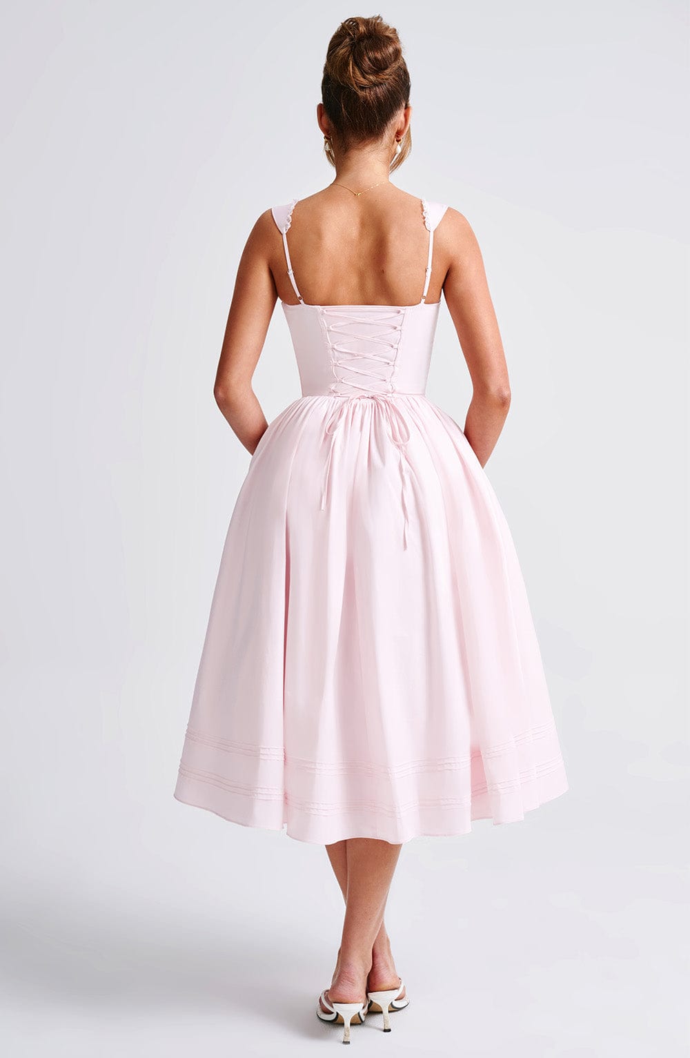 Oriaette Midi Dress in Blush by Clandour, product photo 5