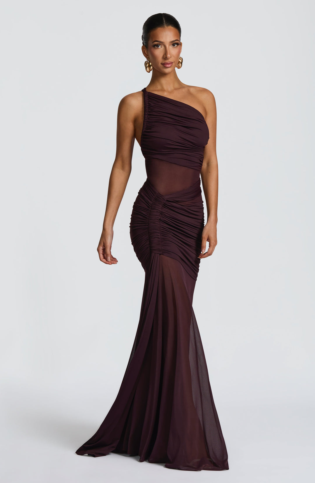 Oriaine Maxi Dress in Plum by Clandour, product photo 1