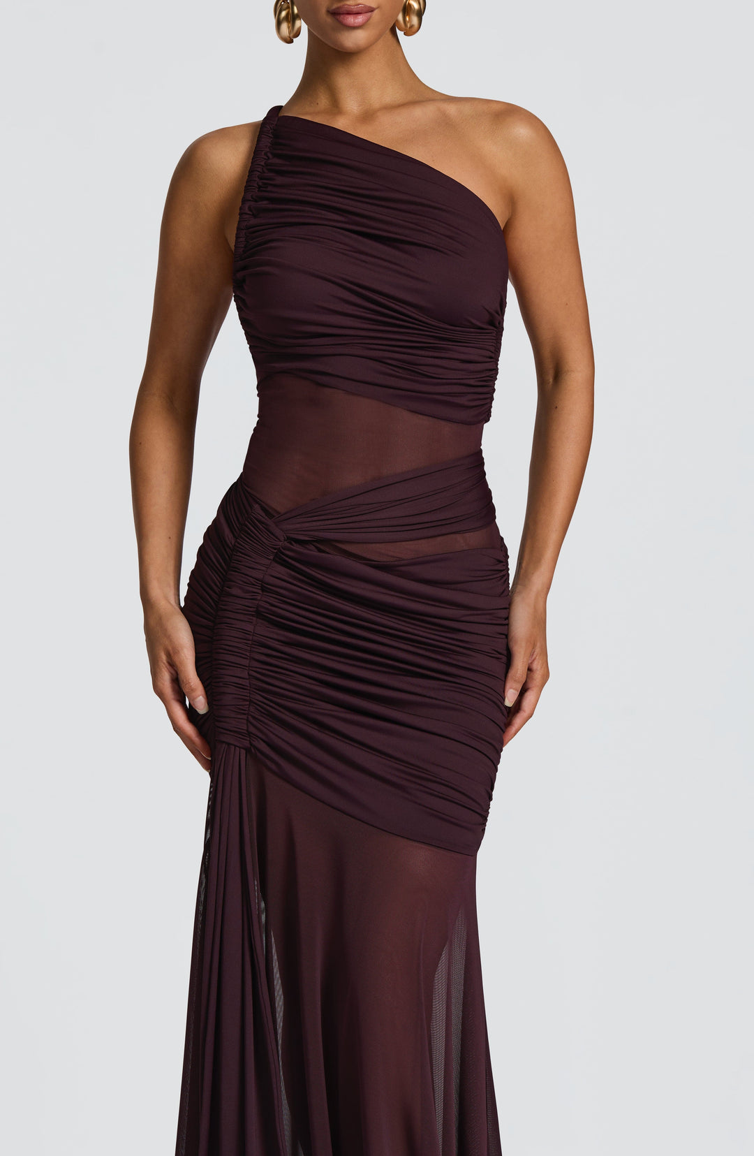 Oriaine Maxi Dress in Plum by Clandour, product photo 4