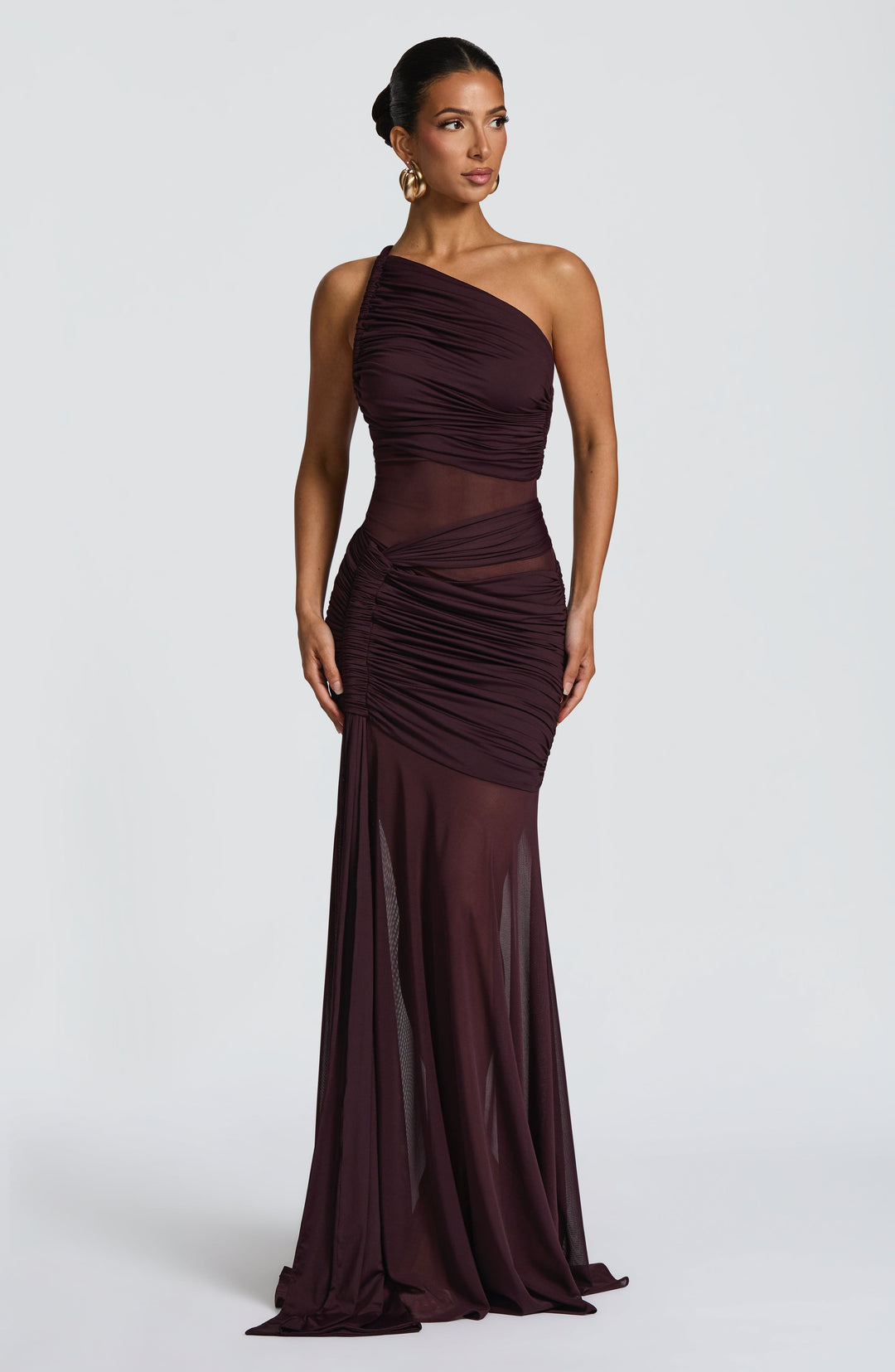 Oriaine Maxi Dress in Plum by Clandour, product photo 5