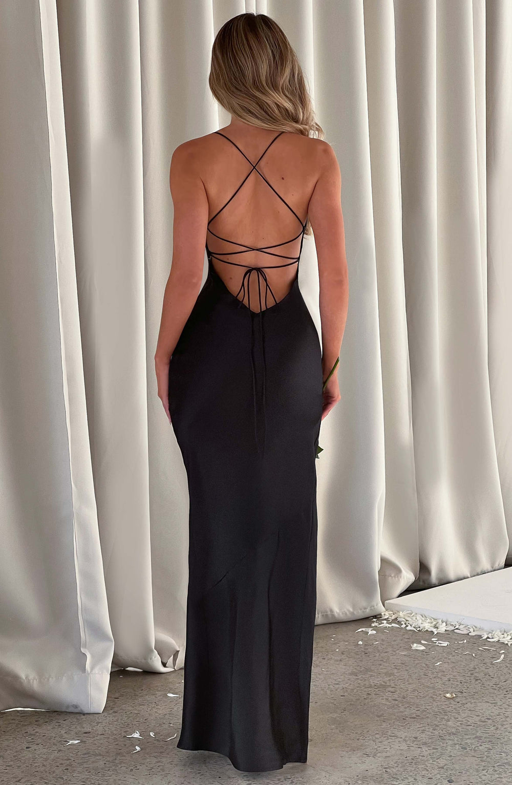 Oriairis Maxi Dress in Black by Clandour, product photo 3