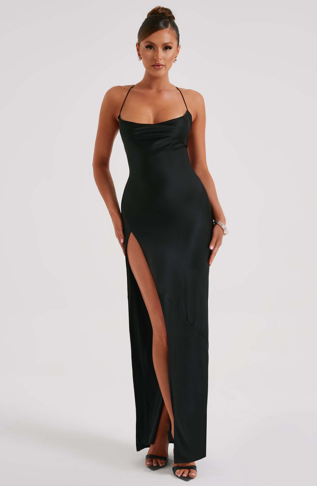Oriairis Maxi Dress in Black by Clandour, product photo 5