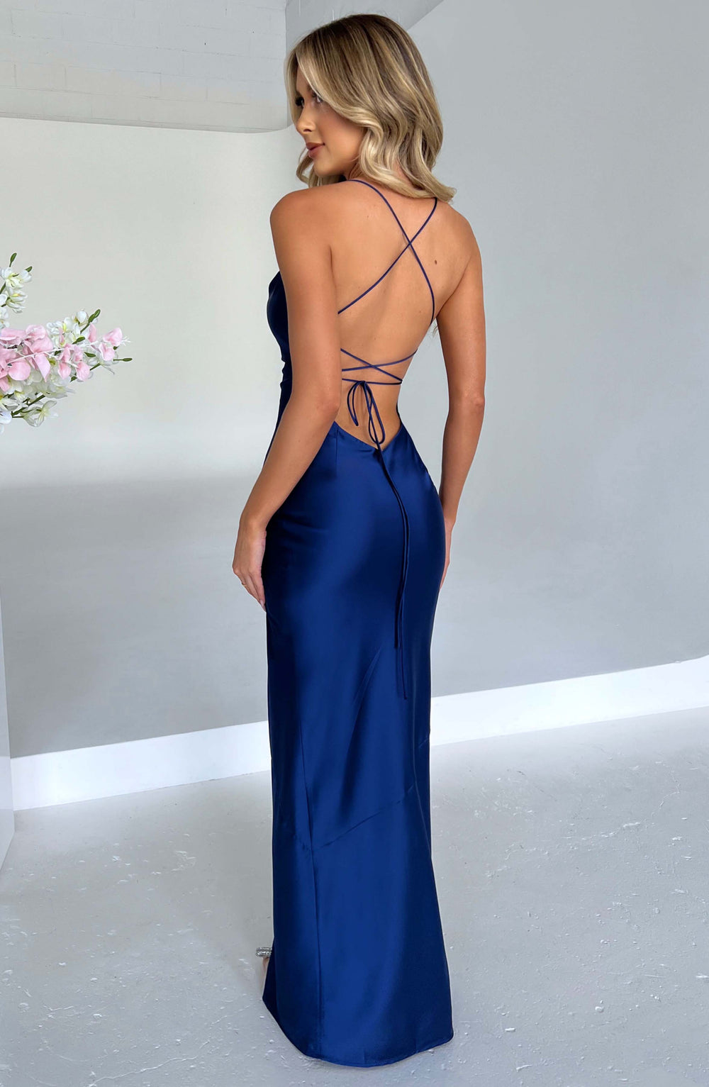 Oriairis Maxi Dress in Navy by Clandour, product photo 3