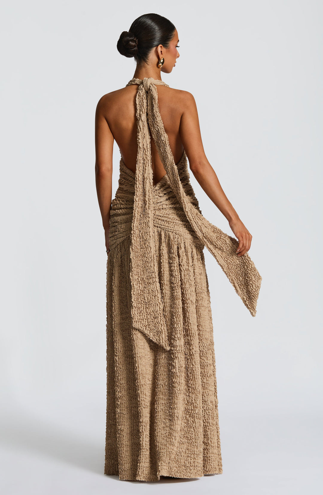 Orialina Maxi Dress in Beige by Clandour, product photo 3