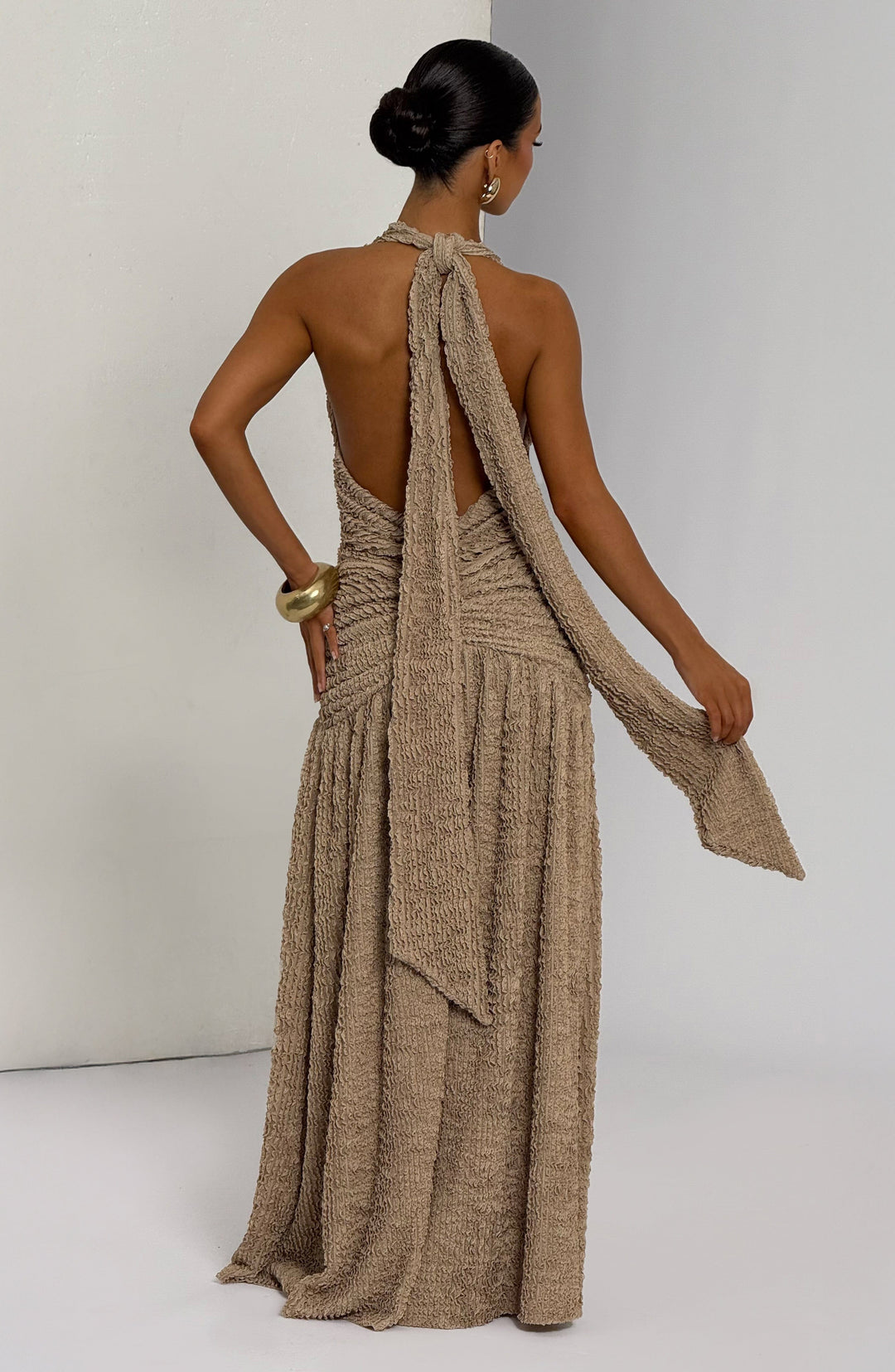Orialina Maxi Dress in Beige by Clandour, product photo 8
