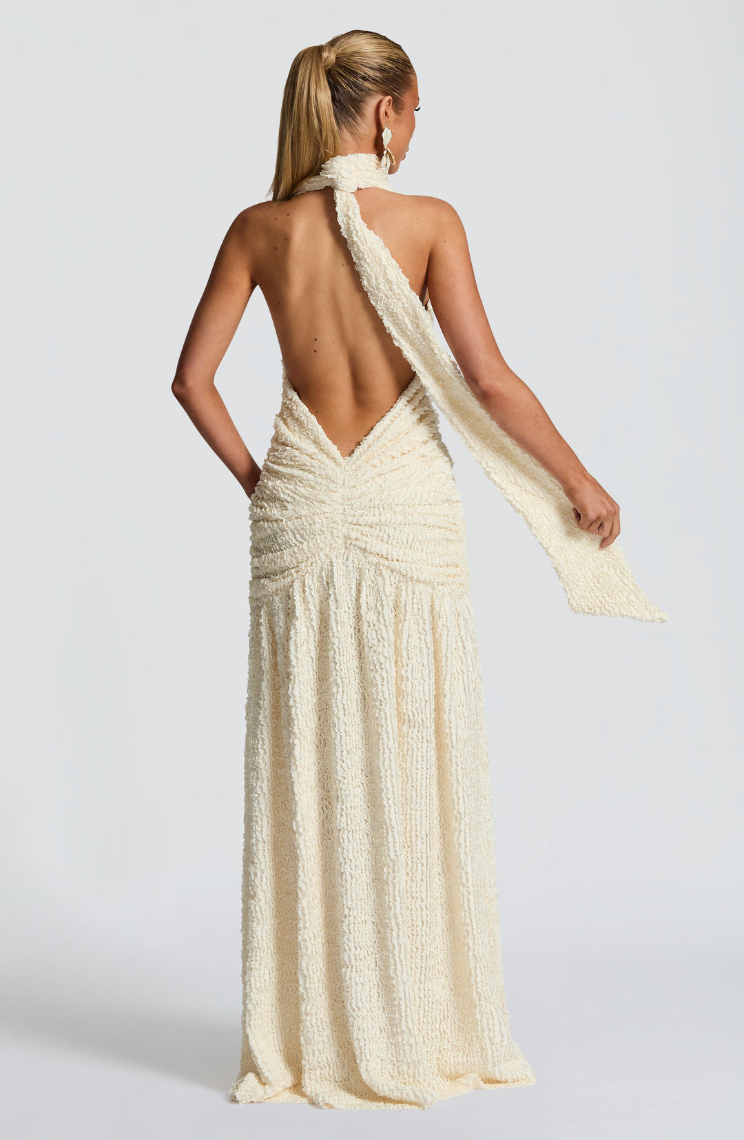 Orialina Maxi Dress in Ivory by Clandour, product photo 4