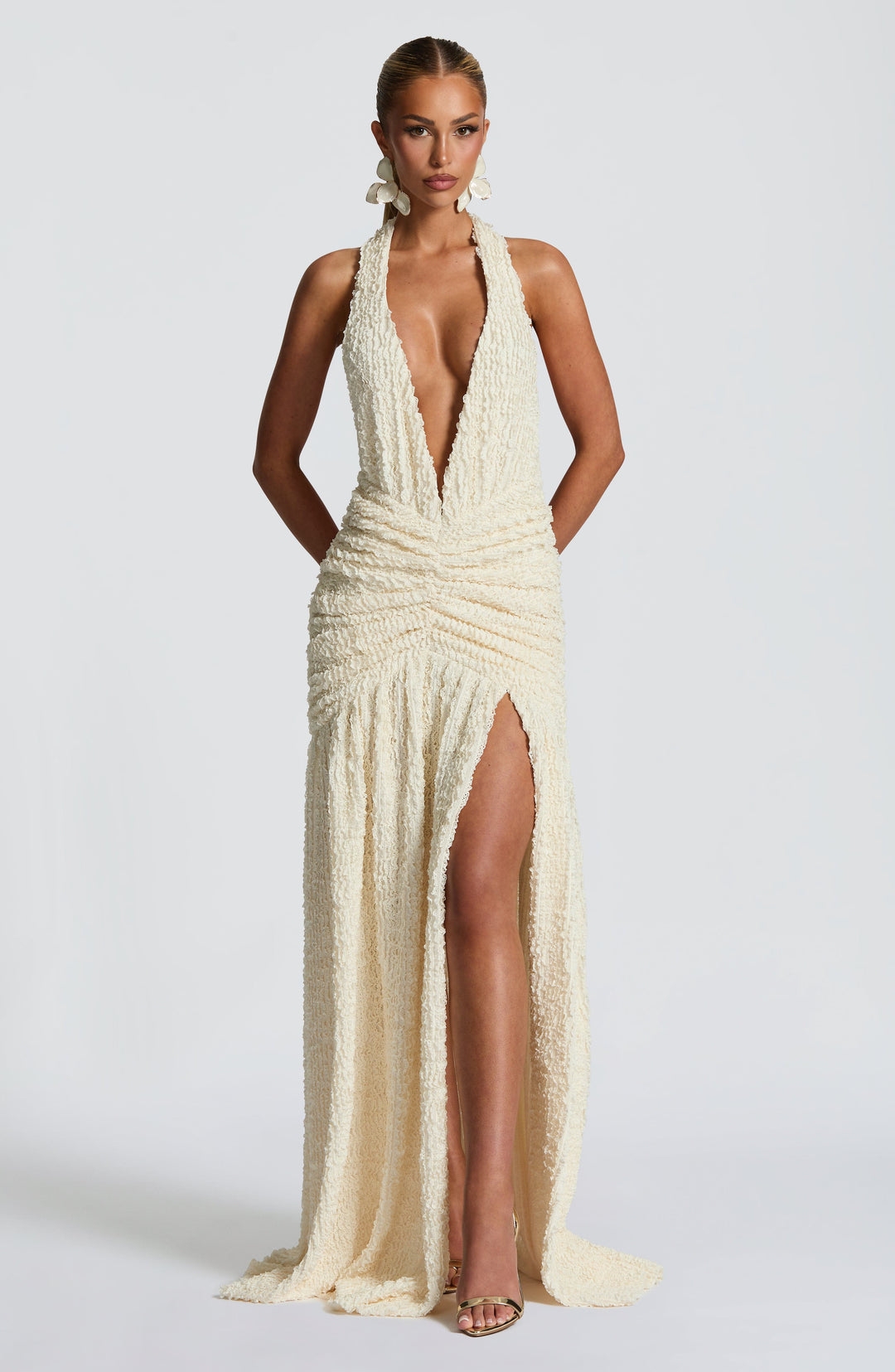 Orialina Maxi Dress in Ivory by Clandour, product photo 7