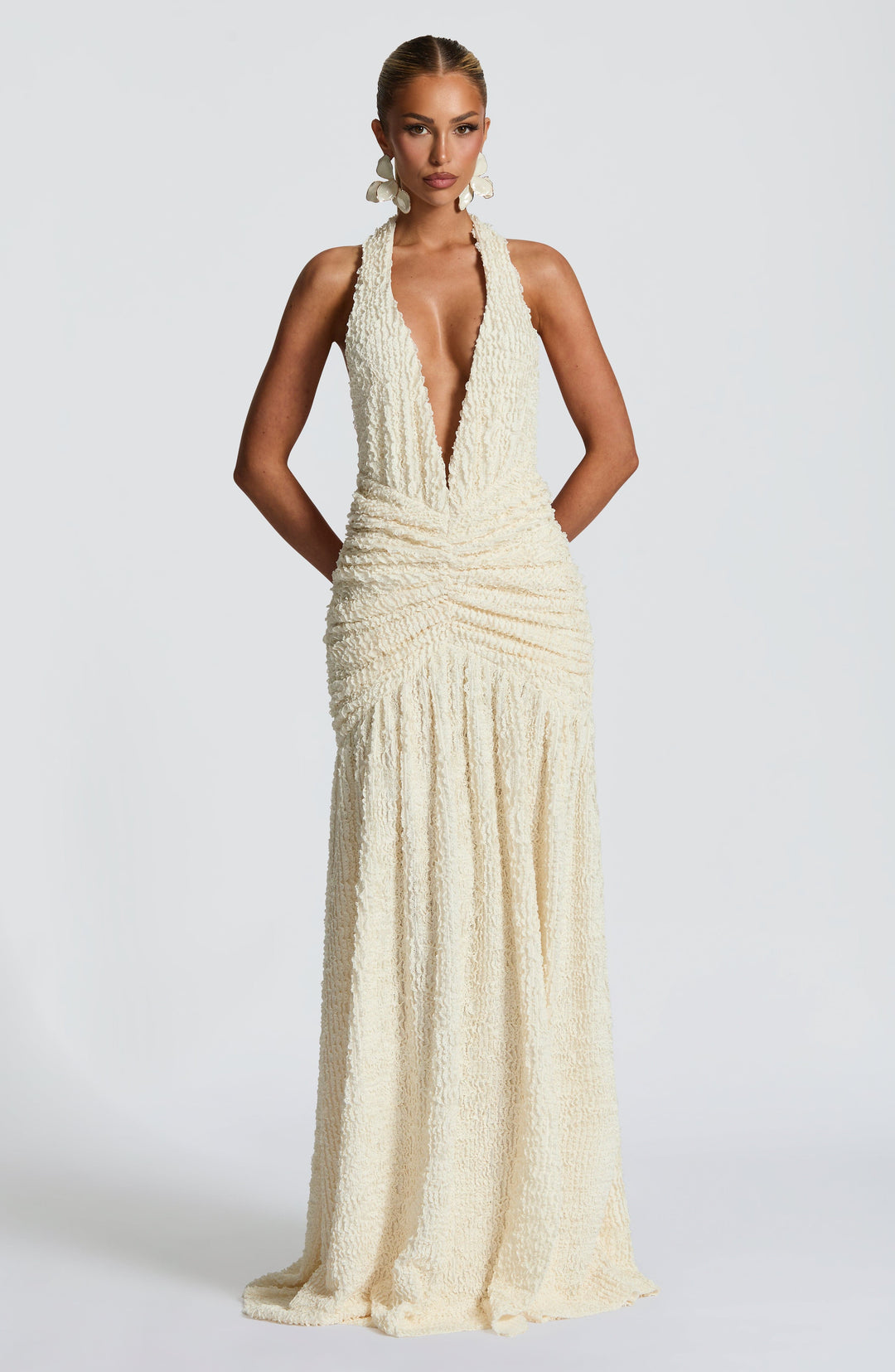 Orialina Maxi Dress in Ivory by Clandour, product photo 9